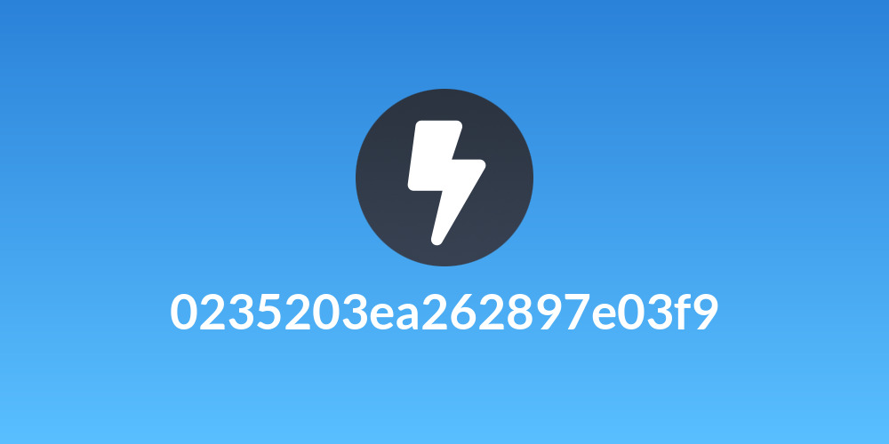 0235203ea262897e03f9