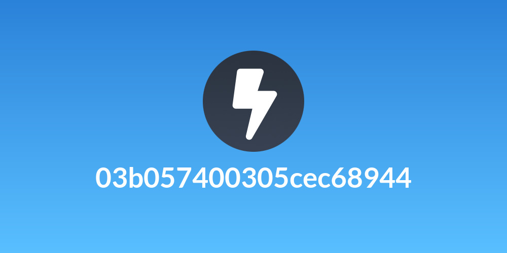 03b057400305cec68944