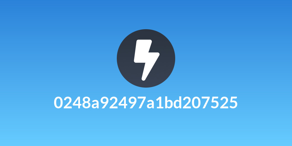 0248a92497a1bd207525