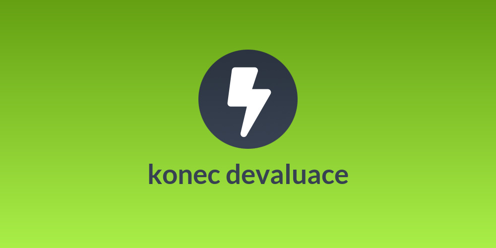 konec devaluace