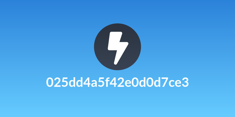 025dd4a5f42e0d0d7ce3