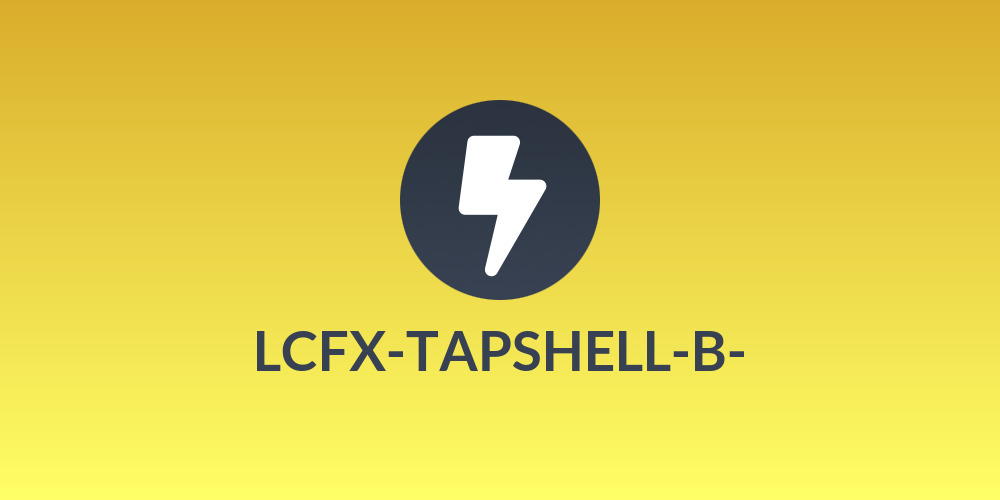 LCFX-TAPSHELL-B-💸