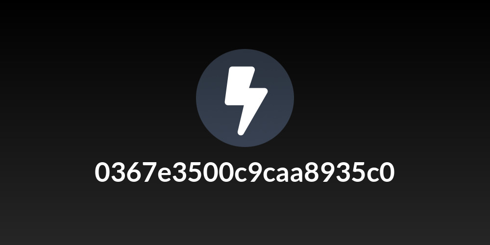 0367e3500c9caa8935c0