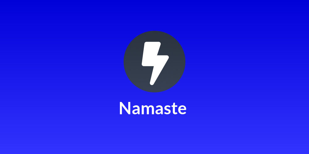Namaste ✌