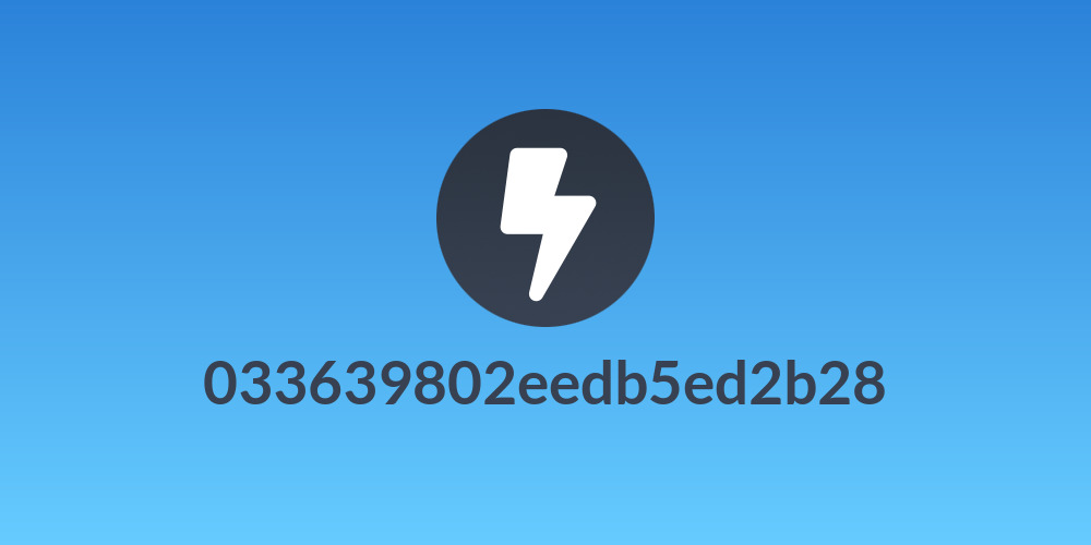 033639802eedb5ed2b28