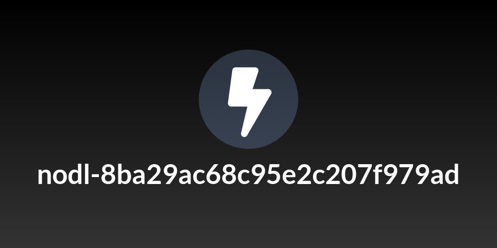 nodl-8ba29ac68c95e2c207f979ad
