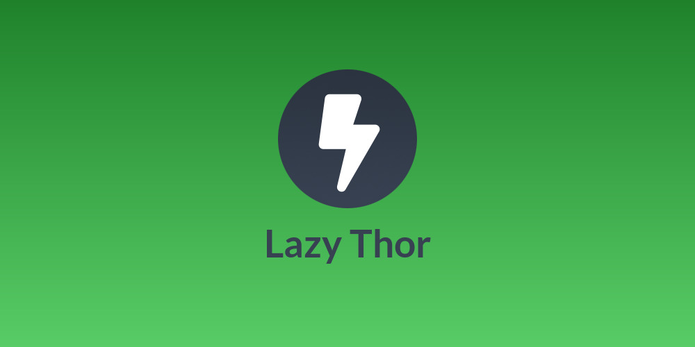 Lazy Thor