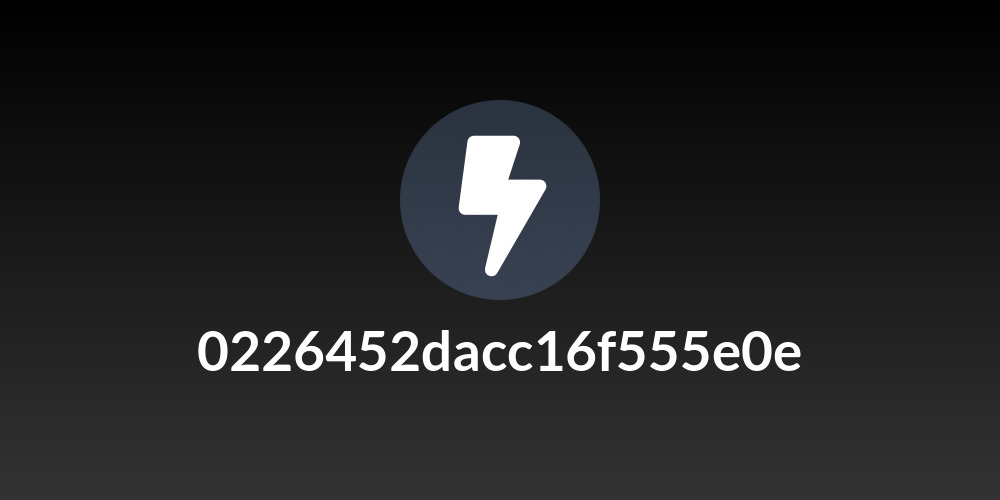 0226452dacc16f555e0e