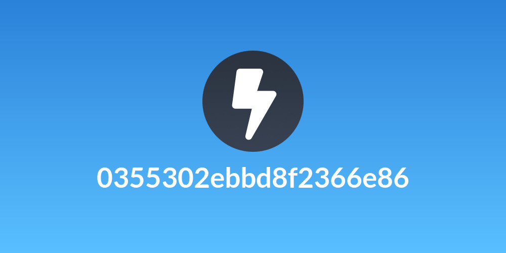 0355302ebbd8f2366e86