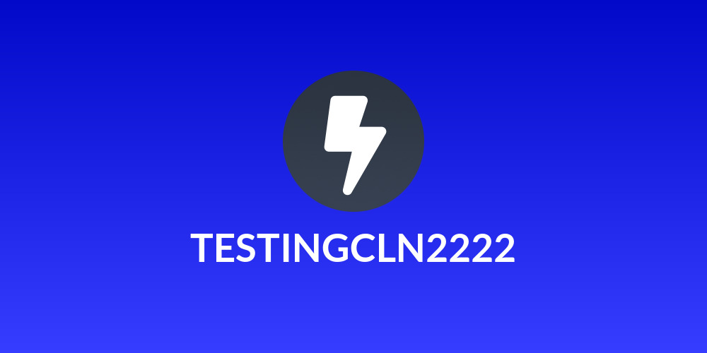 TESTINGCLN2222