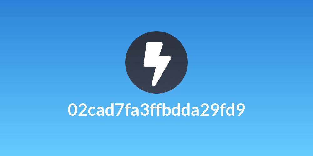 02cad7fa3ffbdda29fd9