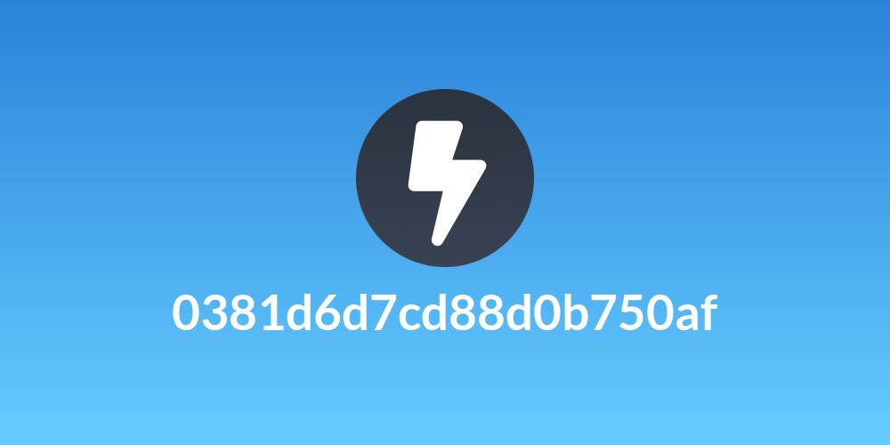 0381d6d7cd88d0b750af