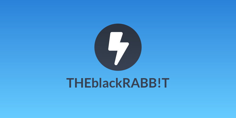 THEblackRABB!T