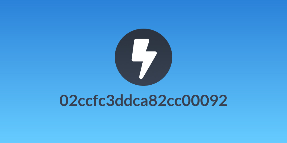 02ccfc3ddca82cc00092