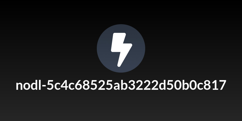 nodl-5c4c68525ab3222d50b0c817