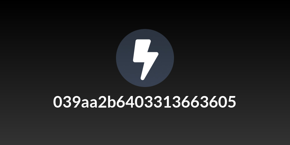 039aa2b6403313663605