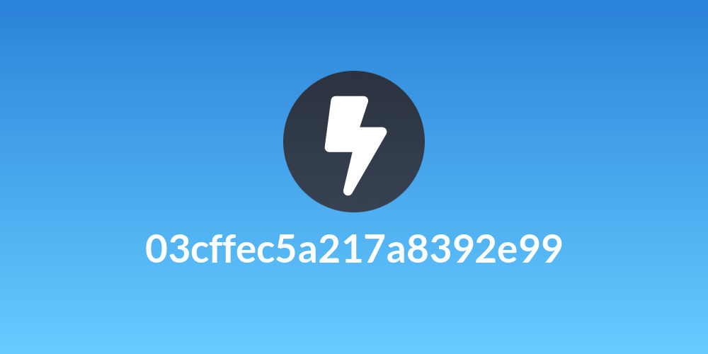 03cffec5a217a8392e99