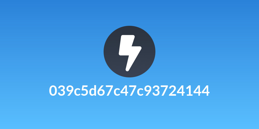 039c5d67c47c93724144