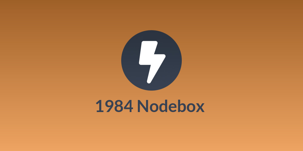 1984 Nodebox ⚡️