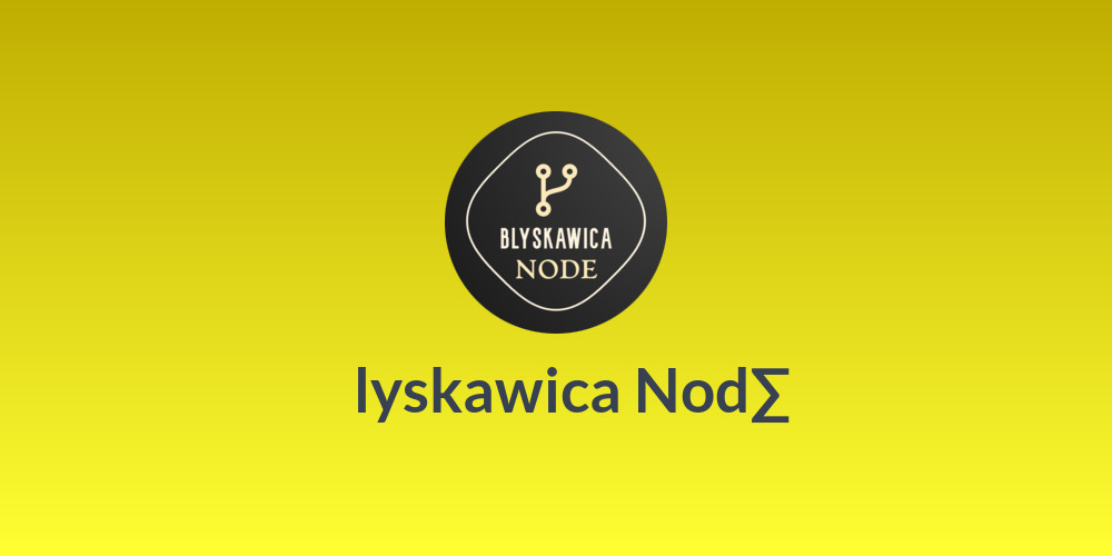 ⚡₿lyskawica Nod∑⚡