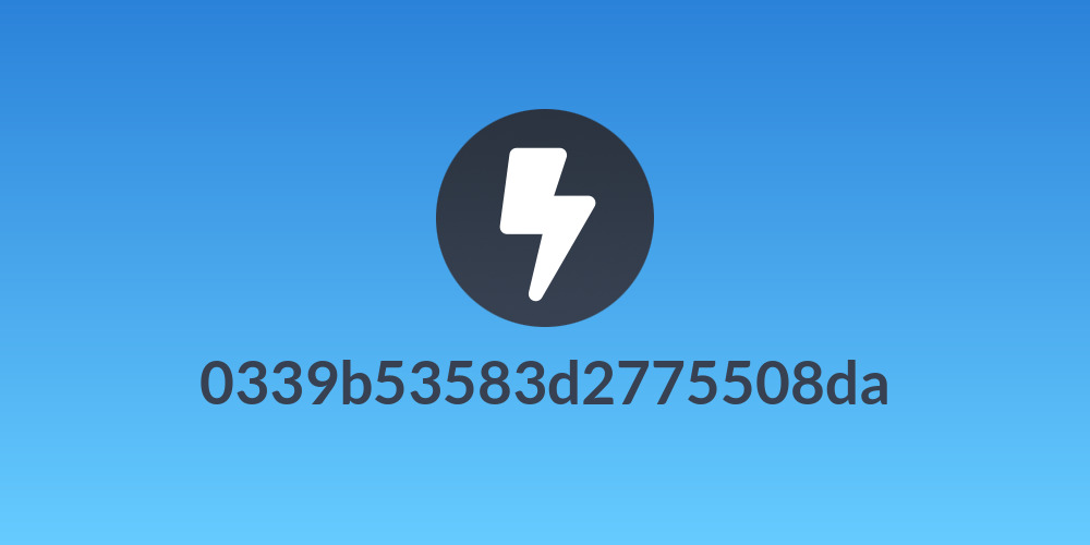 0339b53583d2775508da