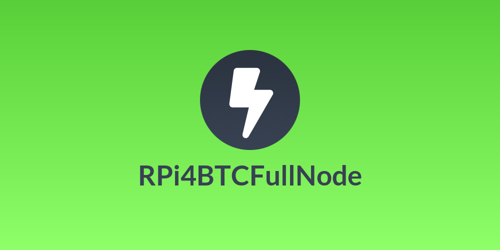 RPi4BTCFullNode