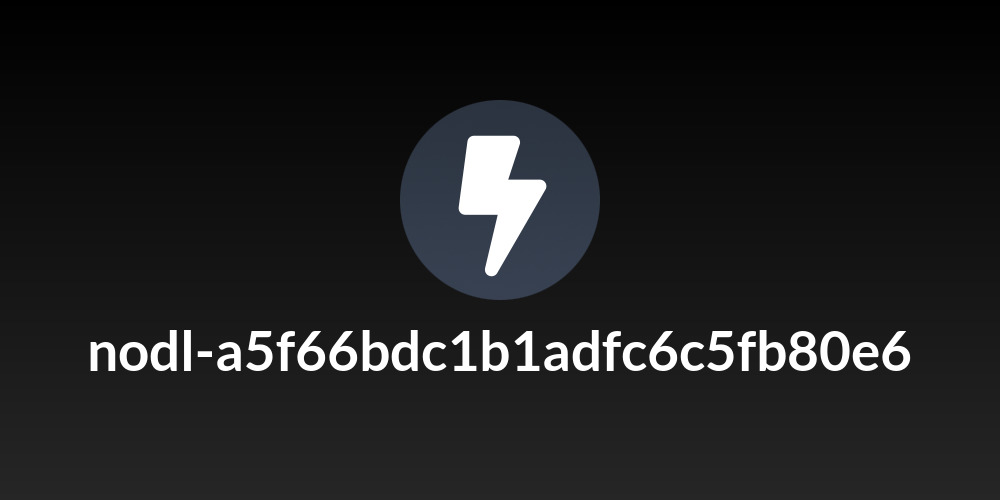 nodl-a5f66bdc1b1adfc6c5fb80e6
