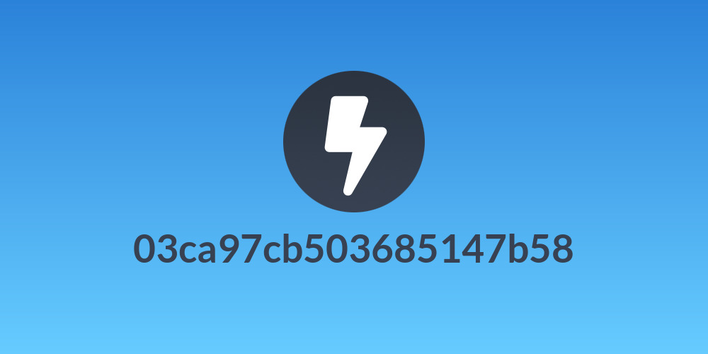 03ca97cb503685147b58