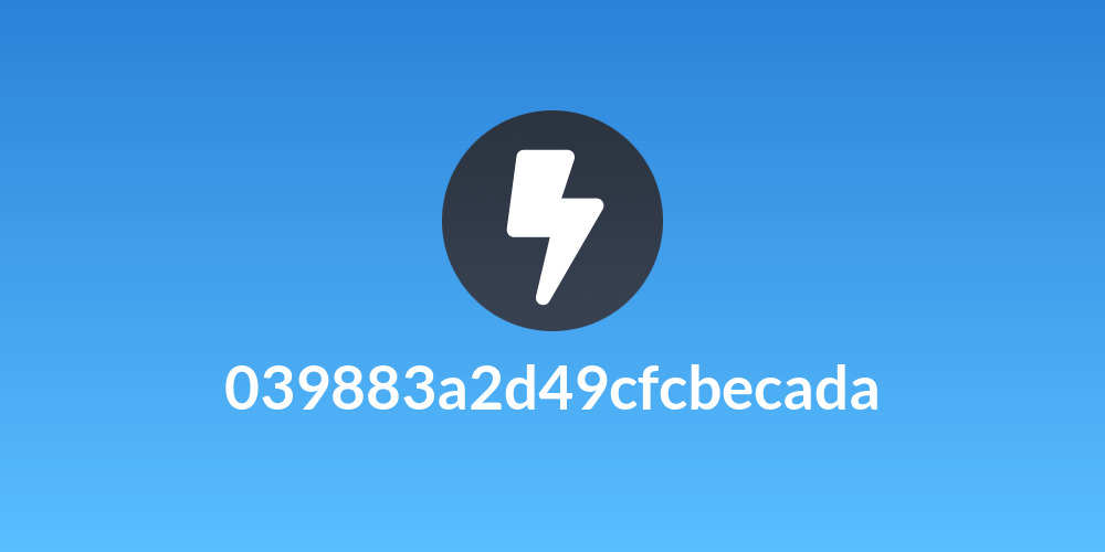 039883a2d49cfcbecada