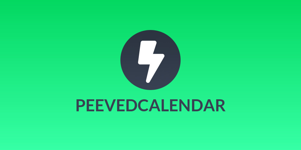 PEEVEDCALENDAR