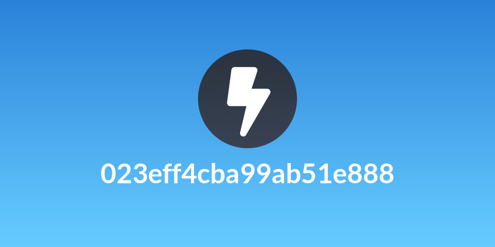 023eff4cba99ab51e888