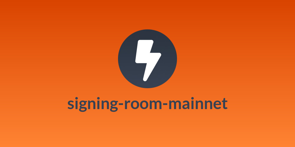 signing-room-mainnet