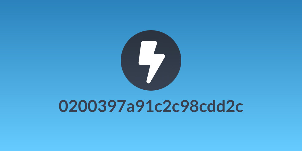 0200397a91c2c98cdd2c