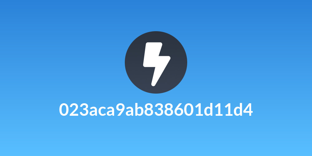 023aca9ab838601d11d4