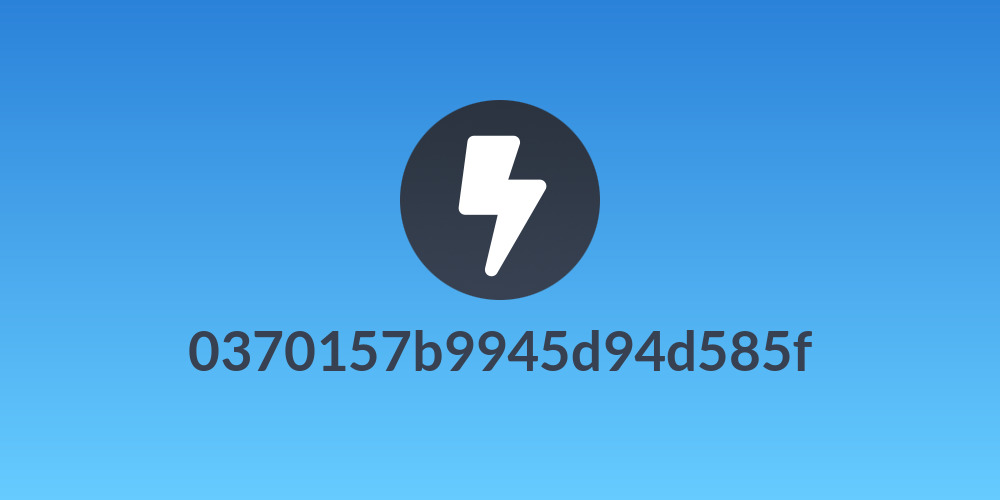 0370157b9945d94d585f