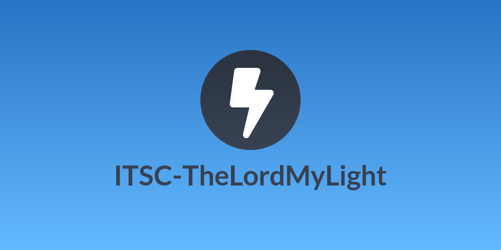 ITSC-TheLordMyLight⚡
