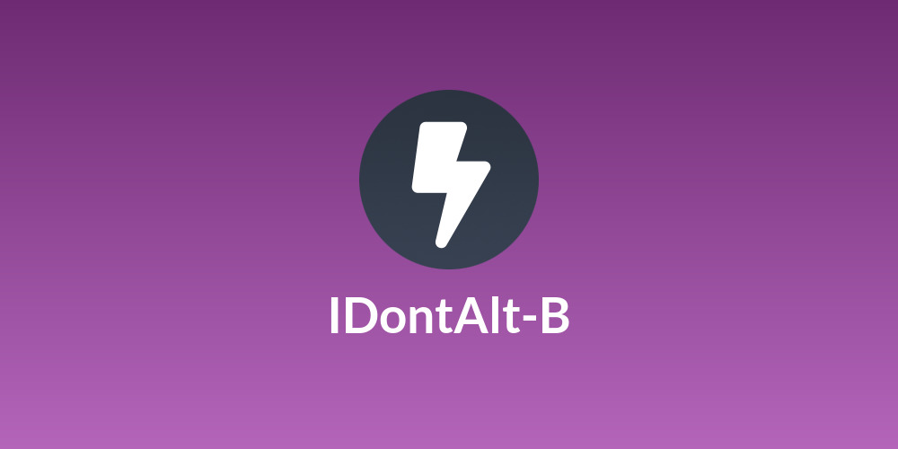 IDontAlt-B