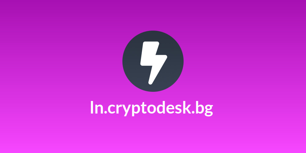 ln.cryptodesk.bg ⚡