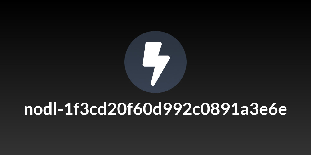 nodl-1f3cd20f60d992c0891a3e6e