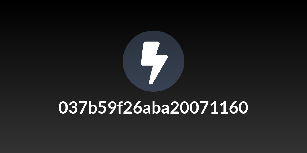 037b59f26aba20071160