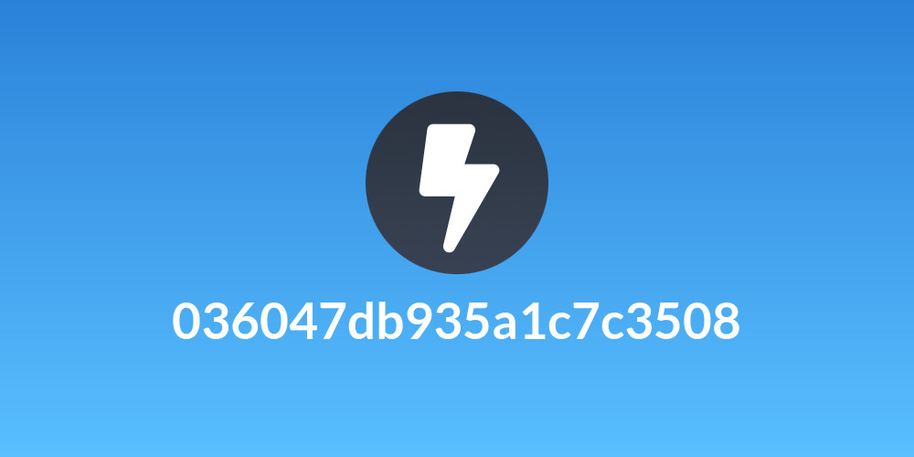036047db935a1c7c3508