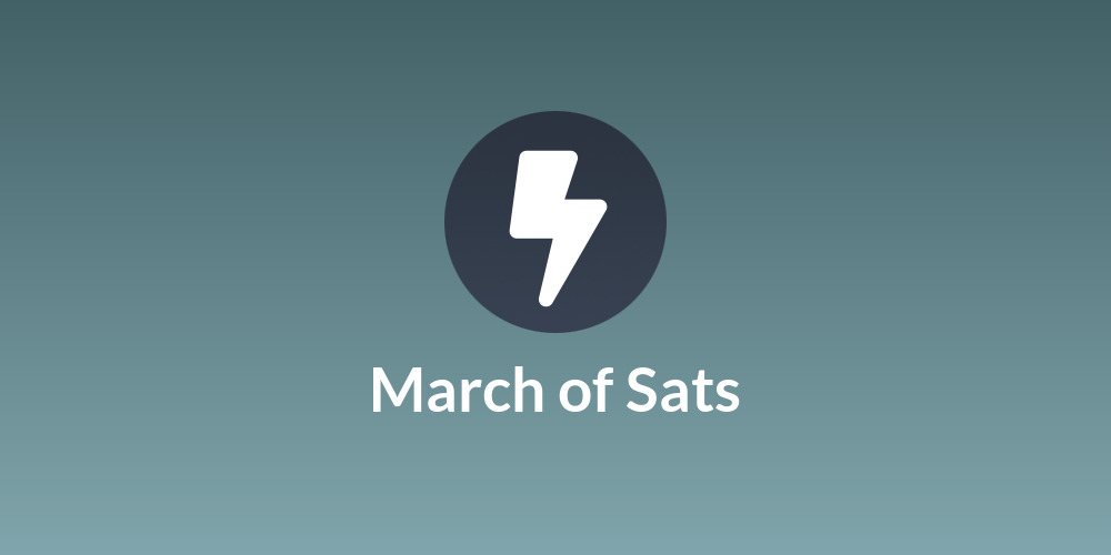 March of Sats