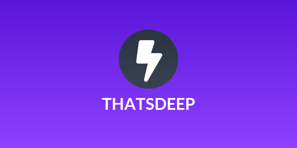 THATSDEEP