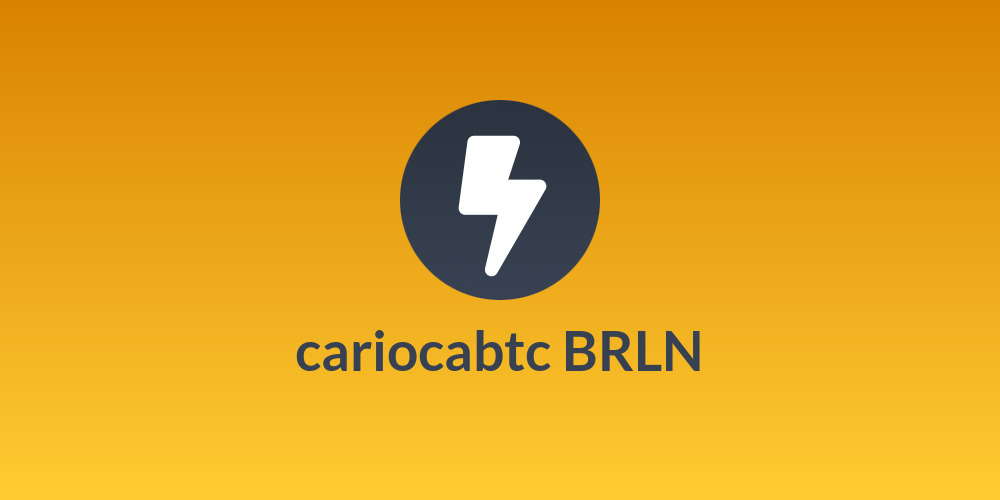 cariocabtc BR⚡️LN