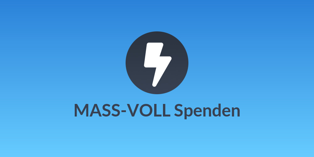 MASS-VOLL Spenden