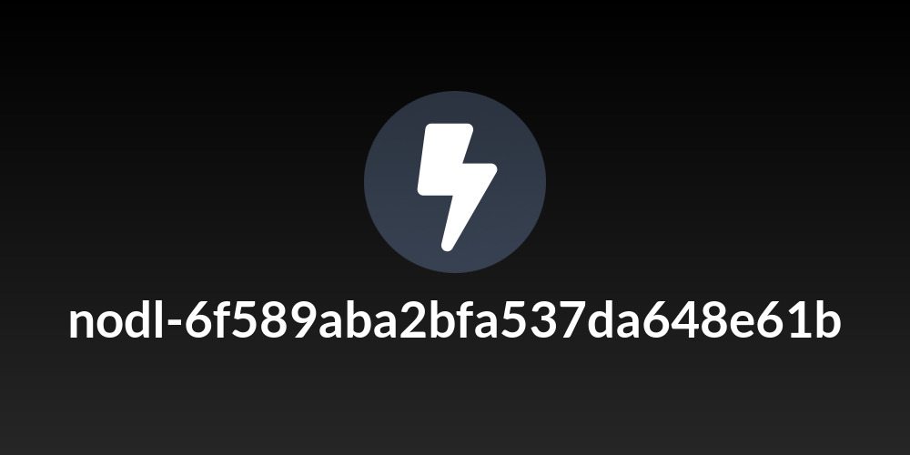 nodl-6f589aba2bfa537da648e61b