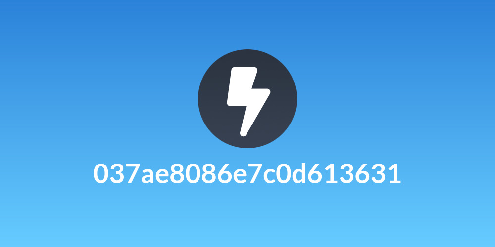 037ae8086e7c0d613631