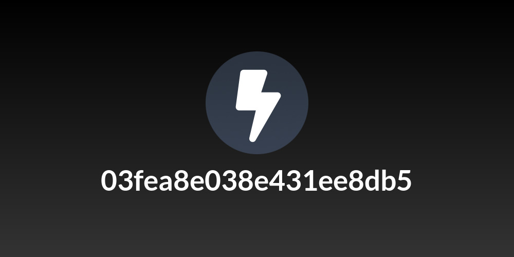 03fea8e038e431ee8db5