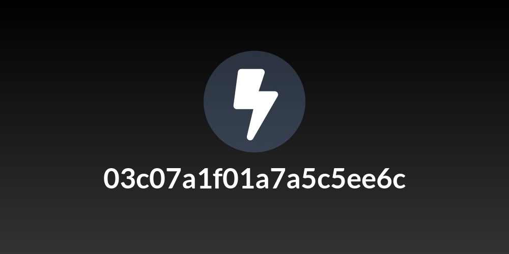 03c07a1f01a7a5c5ee6c