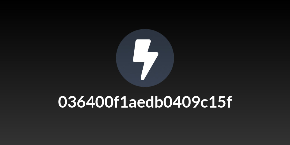 036400f1aedb0409c15f